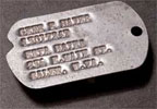 DogTagsRus - Suppliers of authentic debossed and notched WWII and Korean war era style dogtags.