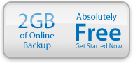 2GB of Online Backup for FREE