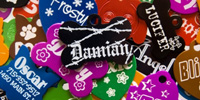 Unique Pet ID Tags for your Unique Pets! - Create your own custom engraved aluminum ID Tag for your Cat or Dog using their unique 