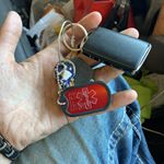 Star of Life red medical Dog Tag on Keychain (Instagram)