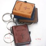 Mini Bible Keychain with dimensions