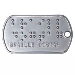 Braille Dog Tag