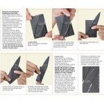 Card Knife folding instructions