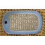 Blue Glow-in-the-Dark Silencer on Mil-Spec matte dogtag