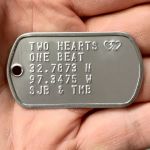 Two hearts, one beat dogtag