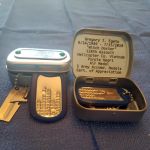 Mini Hinged Tin Box Engraved with Witch Doctor 128th AHC