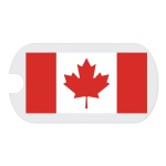 Canada Flag Tag Sticker