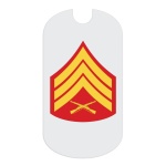 USMC Sgt Rank Tag Sticker