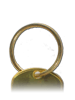 Large Brass Keyring