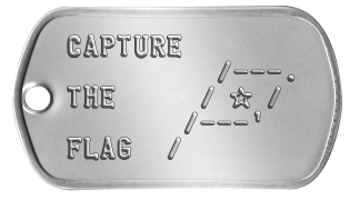 Capture the Flag Dogtags CAPTURE            /---. THE     / ★ /         /---