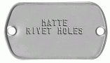 Rivet Holes Dogtag
