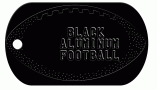 Football Black Dog Tag