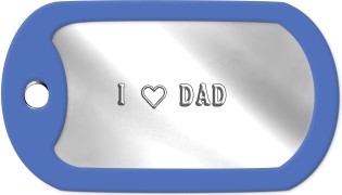 Fathers Day Dog Tags      I h DAD  