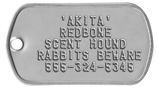 Hunting Dog Dogtags     