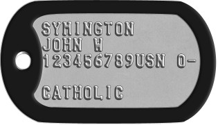 Navy Dog Tags - Regulation Format Replacements