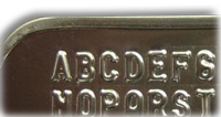 Embossed Characters