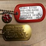 Dog tags for alerting personal medical conditions