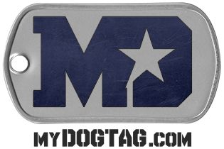 Military Dog Tag Necklace - Black Aluminum Engraved – My Custom ID™