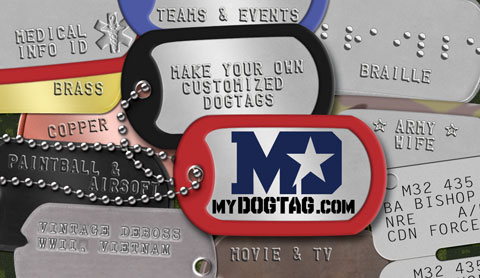 Design and order your own custom dog tags with the online dog tag generator!