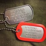 USA Military Style Dog Tags (Instagram)