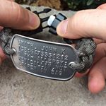 Paracord Survival Bracelet with Dogtag