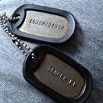 Base Metal Dog Tags (Instagram)