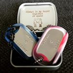 Long Distance Relationship Dog Tags (Instagram)