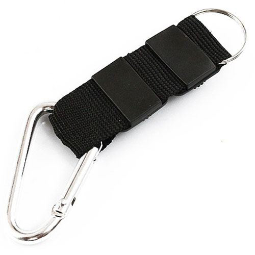 Camping Hiking Ball Compass Thermometer Key Buckle Carabiner