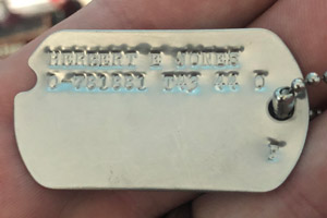 Photo of Replica Army Dog Tags WWII 1943-44 Made by MyDogtag.com Photo of Replica Army Dog Tags WWII 1943-44 Made by MyDogtag.com