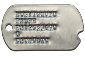 Photo of Replica 1960's US Army Dog Tags Made by MyDogtag.com