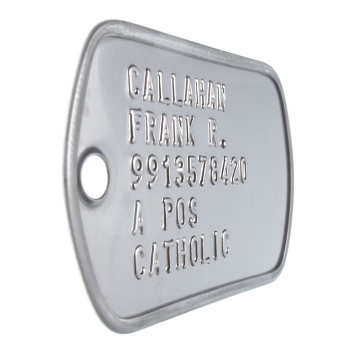 Army Dog Tags Regulation Format Replacement Sets