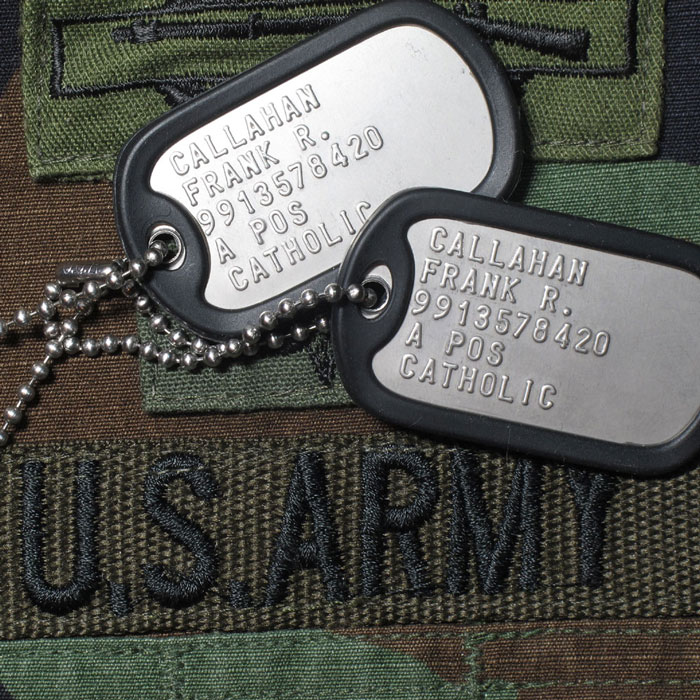Dog Tags Decal Army Retired Military 13 in Air Force Navy Marines Window Sticker 