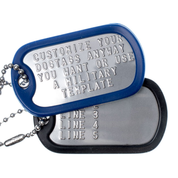 Personalized Military Dog Tags with Silencers; Custom Authentic Military  Dog Tags.