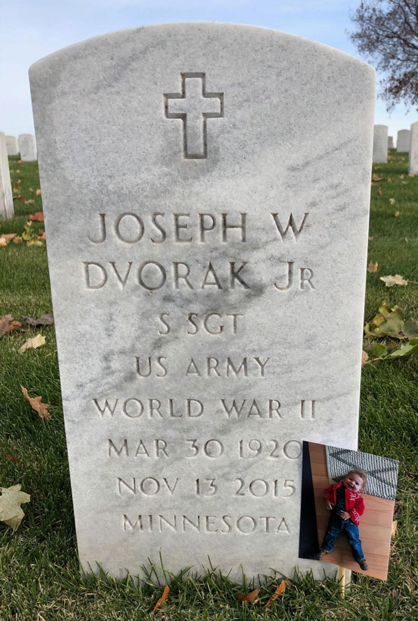 Photo of Original Dog Tag owner, SSgt Joseph W. Dvorak Jr