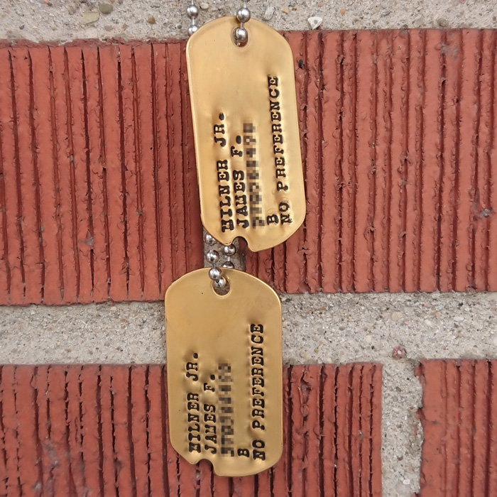 Buy Personalized Gold Military Dog Tag Kit at Army Surplus World