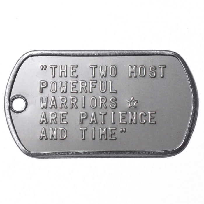 Black Stainless Steel Dog Tags — SGT GRIT