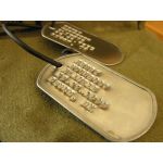 Rusty Steel Dog Tag debossed