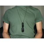 Black Dog Tag on tshirt