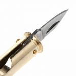 .44 Mag Bullet Knife open with sharp side of blade