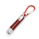 3-in-1 Laser Pointer / UV / LED Keychain red