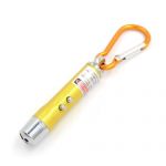 3-in-1 Laser Pointer / UV / LED Keychain yellow