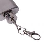Mini Keychain Flask keychain closeup