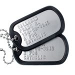 US Army Dog Tags with Silencers (Cold War/Desert Storm era)