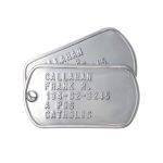 US Army Dog Tags (Cold War/Desert Storm era)