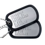 US Army Dog Tags with Silencers