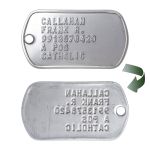 US Army Dog Tags Reverse Side