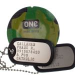 US Army Dog Tag with One-Man-Army Condom