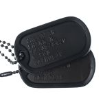 US Special Forces Black Dog Tags with Silencers