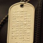 Mil-Spec Matte Dog Tag as Baggage ID