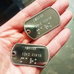 Shiny Bible Verse Dogtags with Braille